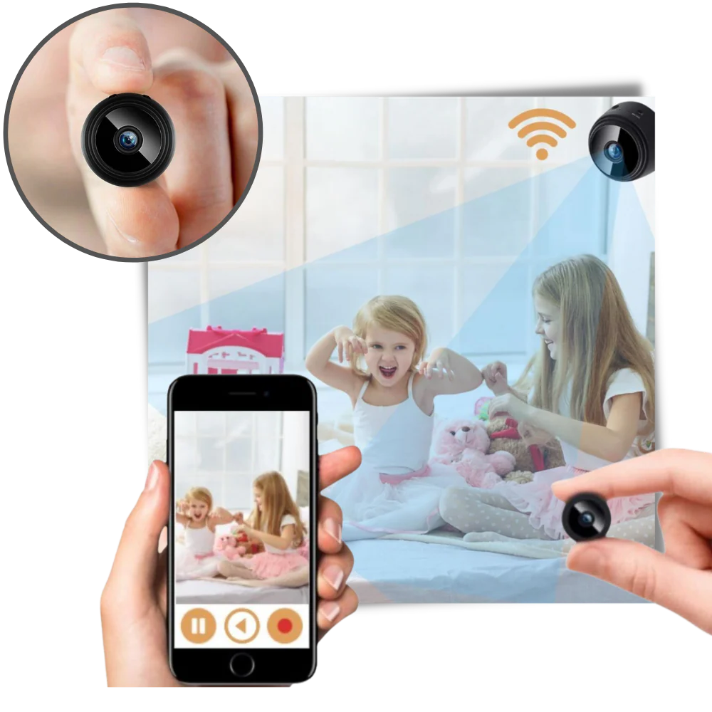 Mini Wireless Security Camera Magnetic Mount Indoor WiFi Camera Trap 2025 Night Vision Motion Alerts 5
