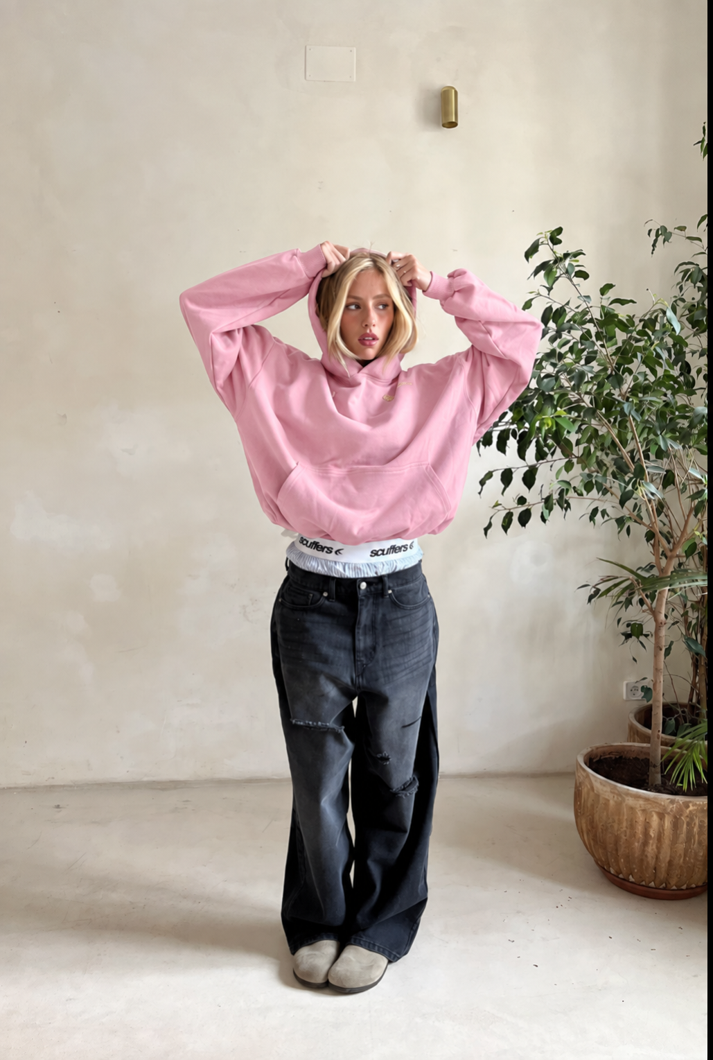 Women's Hoodie – Graphic Back Print, Oversized Fit