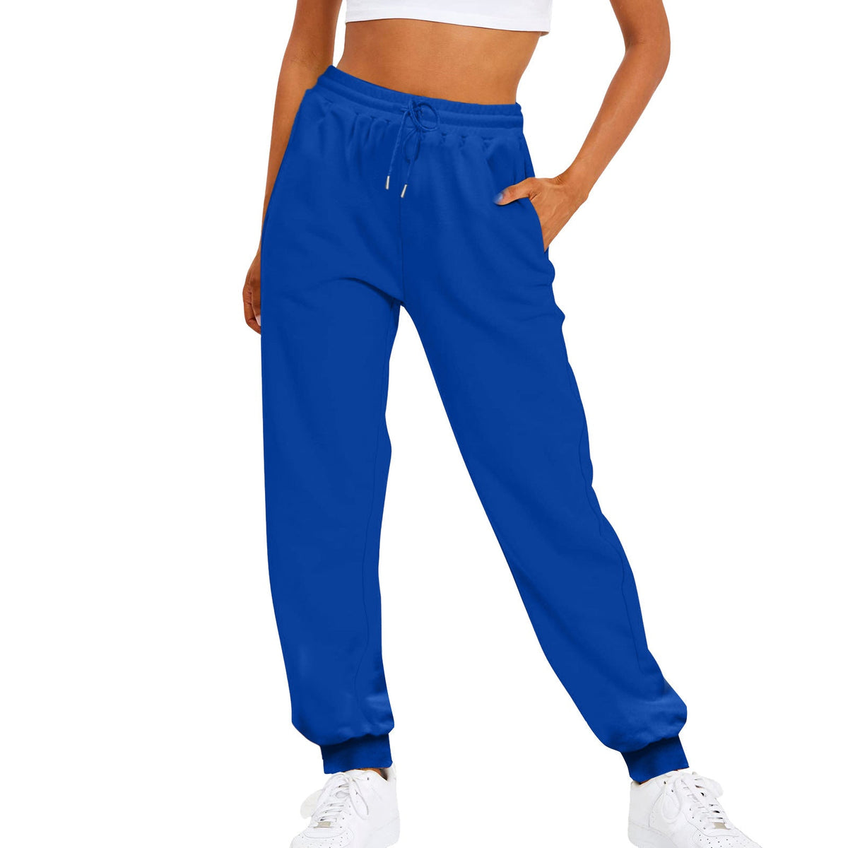 Women's Jogger Pants – High-Waisted, Drawstring