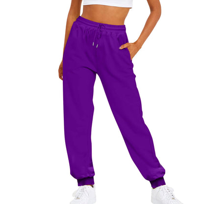 Women's Jogger Pants – High-Waisted, Drawstring