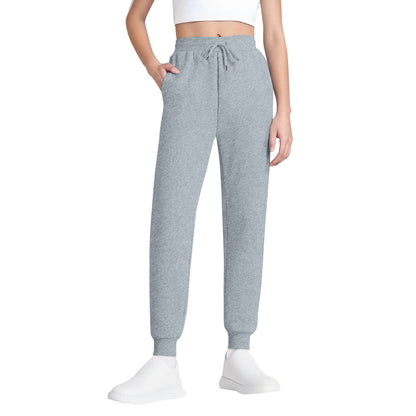 Women's Joggers – High-Waisted, Drawstring, Soft Cotton Blend