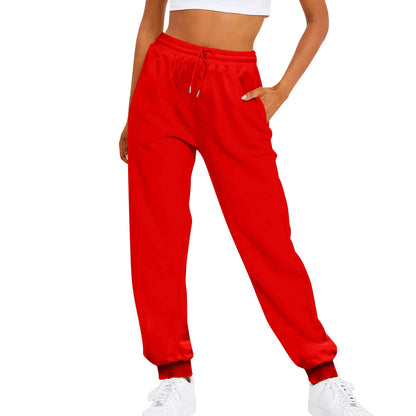 Women's Jogger Pants – High-Waisted, Drawstring