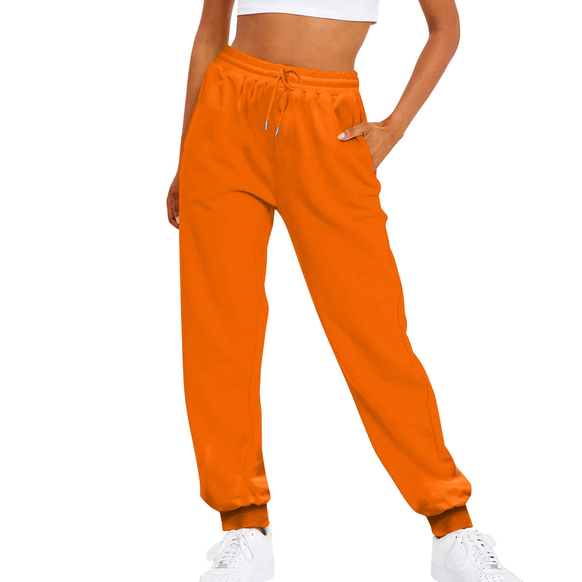 Women's Jogger Pants – High-Waisted, Drawstring
