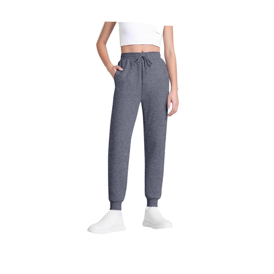 Women's Joggers – High-Waisted, Drawstring, Soft Cotton Blend