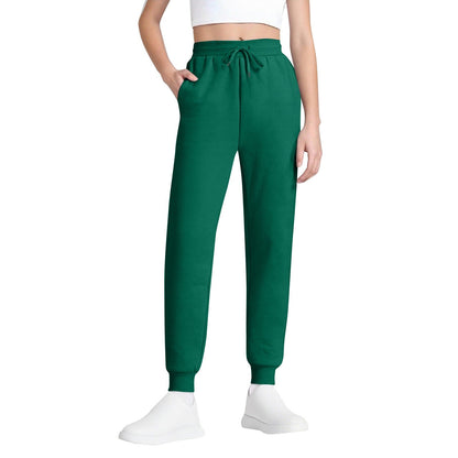 Women's Joggers – High-Waisted, Drawstring, Soft Cotton Blend