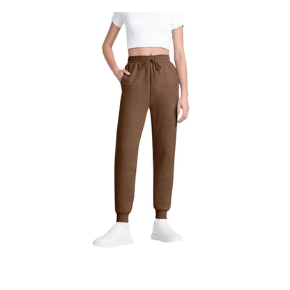 Women's Joggers – High-Waisted, Drawstring, Soft Cotton Blend