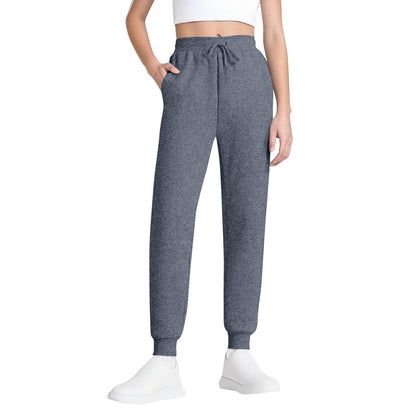 Women's Joggers – High-Waisted, Drawstring, Soft Cotton Blend