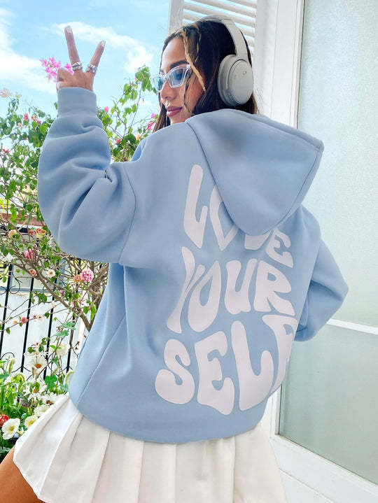 Women's Fleece Pullover Hoodie – Drawstring Pocket