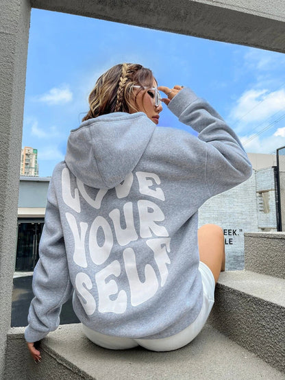 Women's Fleece Pullover Hoodie – Drawstring Pocket