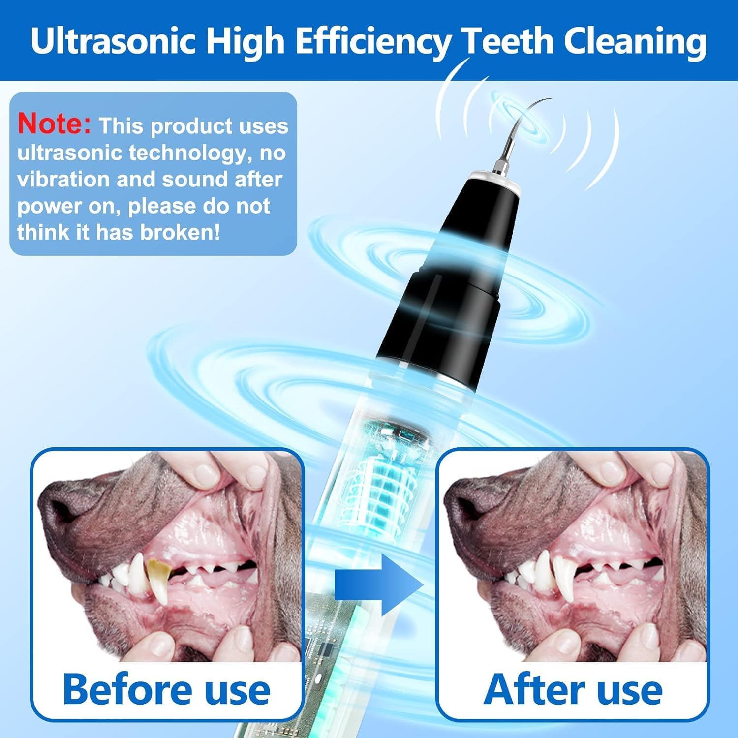 Pet Tartar Remover - Ultrasonic Tooth Cleaner 6