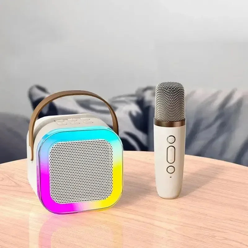 Portable Bluetooth karaoke machine with wireless microphones - Fun family singing gift 4