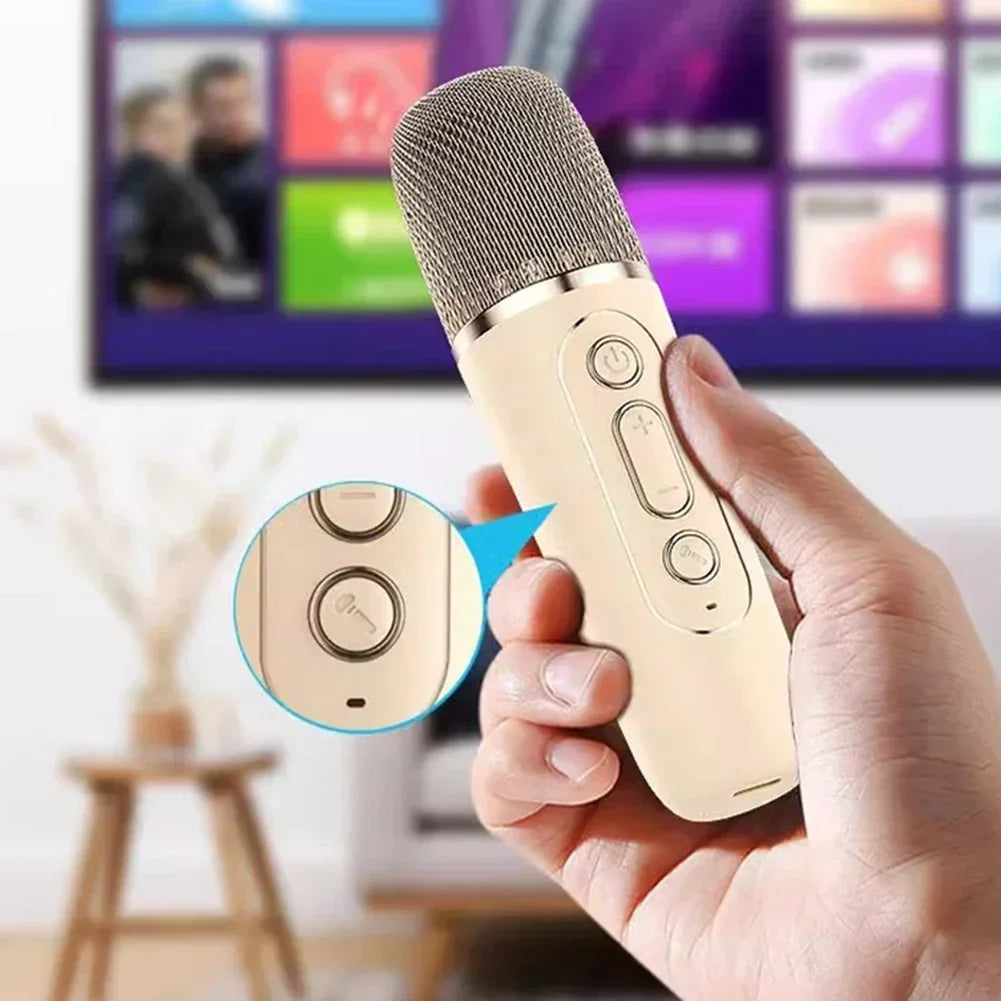 Portable Bluetooth karaoke machine with wireless microphones - Fun family singing gift 6