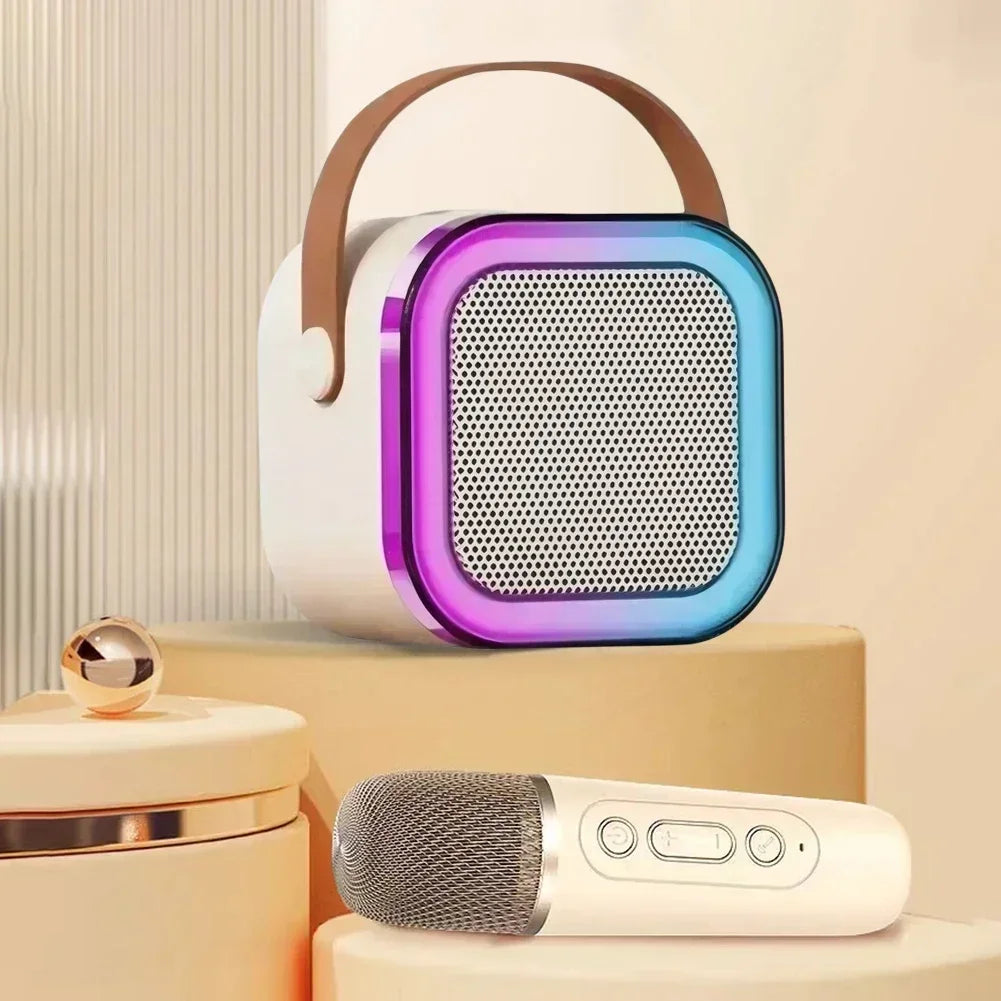 Portable Bluetooth karaoke machine with wireless microphones - Fun family singing gift 7