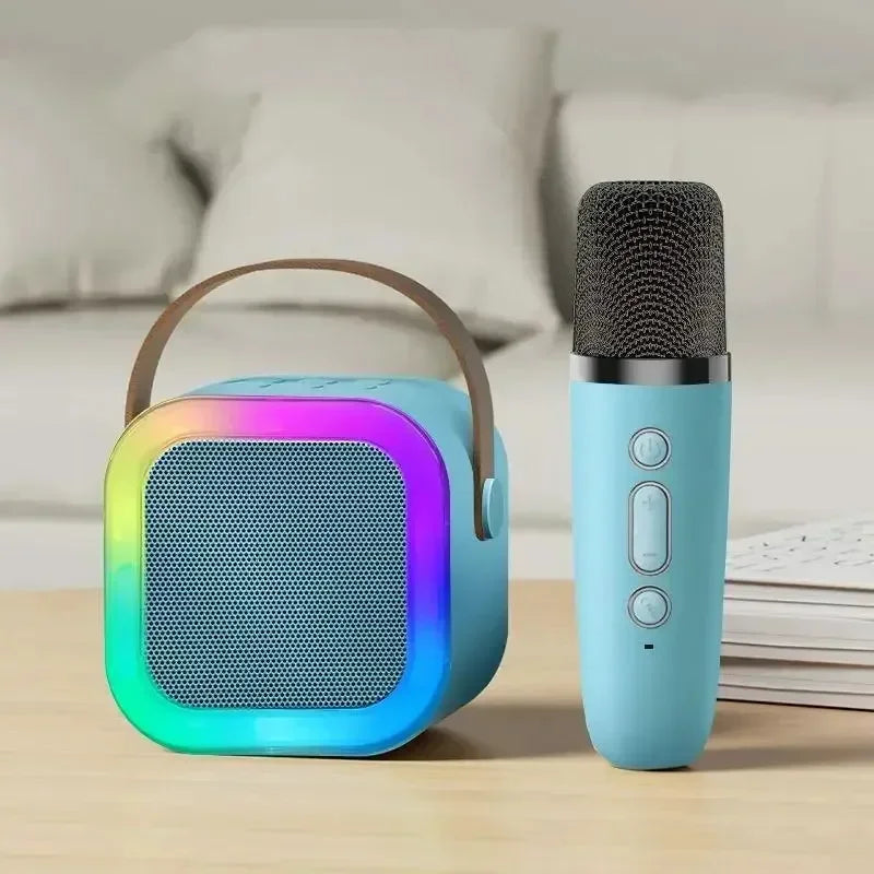 Portable Bluetooth karaoke machine with wireless microphones - Fun family singing gift 9