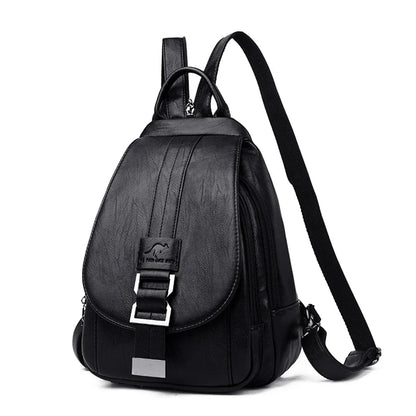 Premium Water-Resistant Leather Backpack for Women 1