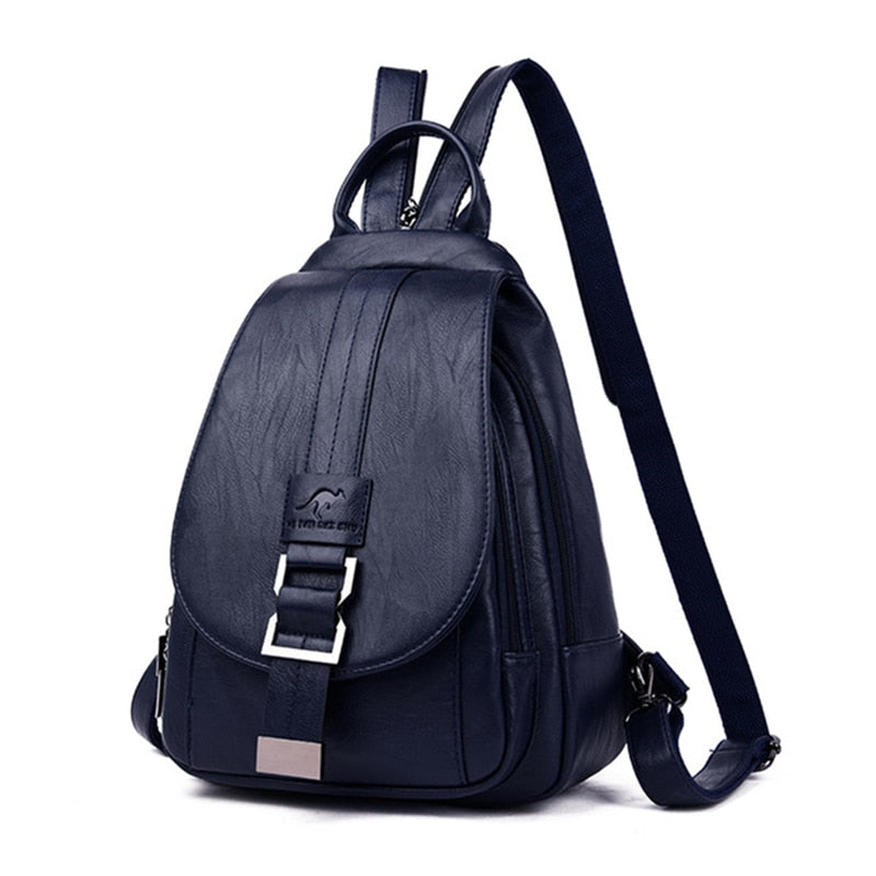 Premium Water-Resistant Leather Backpack for Women 9