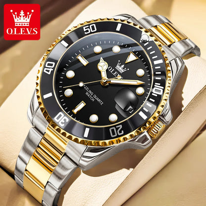 Quartz watch stainless steel date classic dress watch gift 7