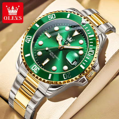 Quartz watch stainless steel date classic dress watch gift 8