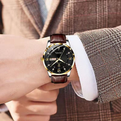 Robust men's wristwatch – waterproof, luminous hands, for business and outdoor use 1