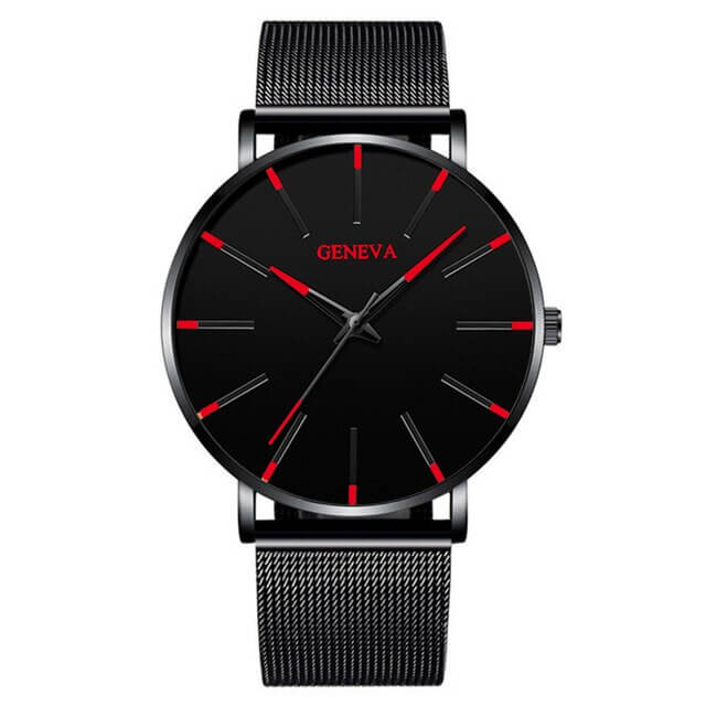 Slim men's business watch – minimalist design, stainless steel, for everyday and formal occasions 10