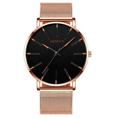 Slim men's business watch – minimalist design, stainless steel, for everyday and formal occasions 14