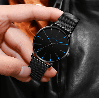 Slim men's business watch – minimalist design, stainless steel, for everyday and formal occasions 3