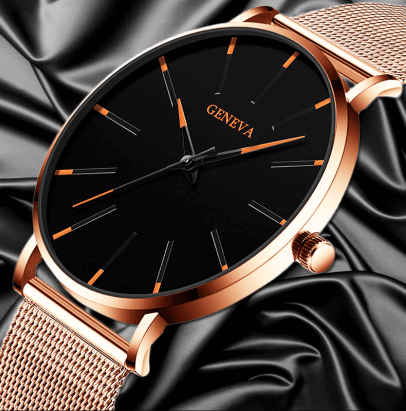 Slim men's business watch – minimalist design, stainless steel, for everyday and formal occasions 8