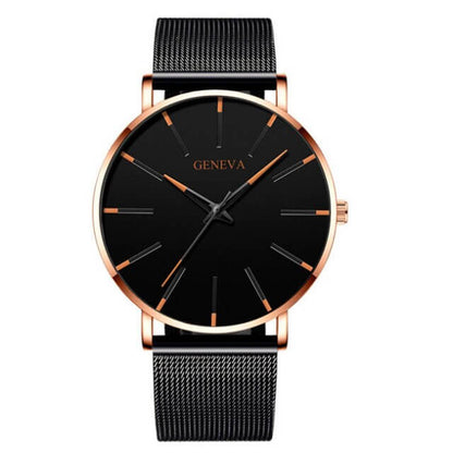 Slim men's business watch – minimalist design, stainless steel, for everyday and formal occasions 9