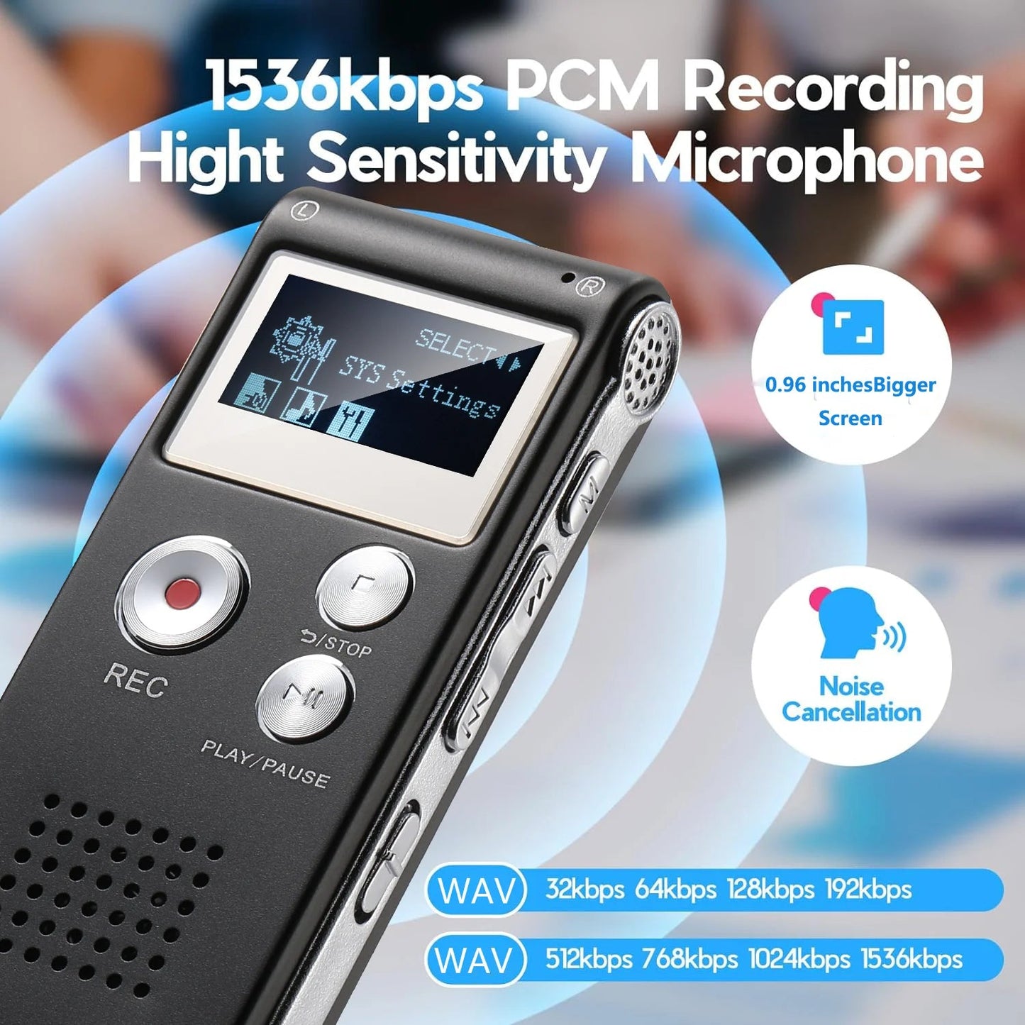 Voice Recorder Voice-controlled Mini Recorder for Lectures 2