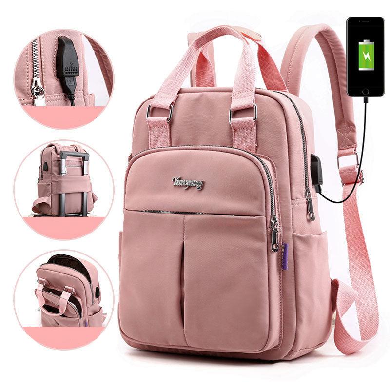 Water-Resistant USB Charging Anti-Theft Backpack – Multi-Compartment Design 0
