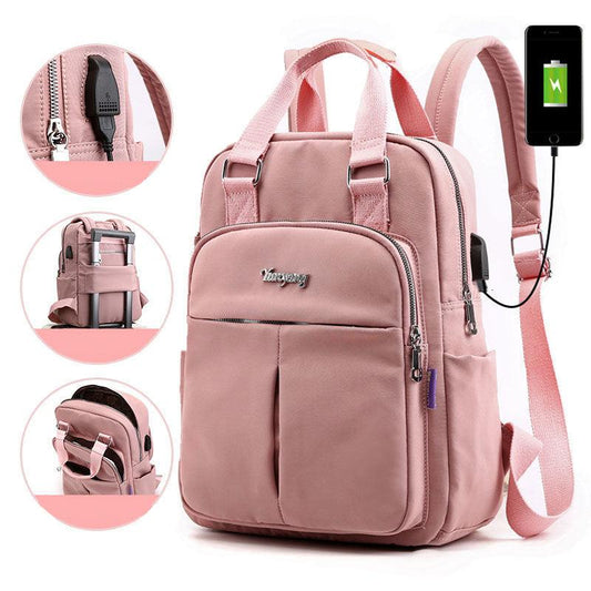 Water-Resistant USB Charging Anti-Theft Backpack – Multi-Compartment Design 0