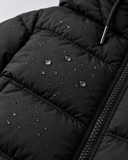 Women's Puffer Jacket – Hooded, Quilted Zip-Up