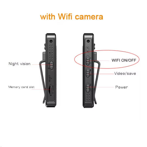 Wifi 1080P Body Mini Camera with Night Vision - Portable Police BodyCam, Infrared Camcorder for Indoor/Outdoor Use 4