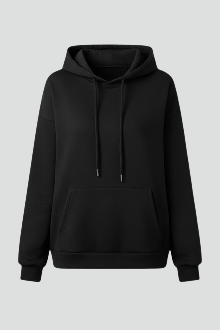 Women's Fleece Pullover Hoodie – Drawstring Pocket