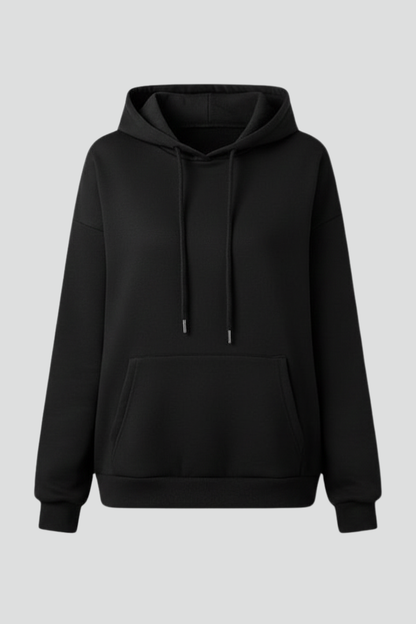 Women's Fleece Pullover Hoodie – Drawstring Pocket