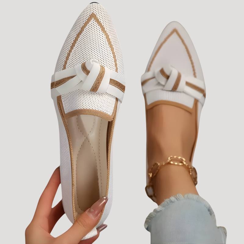 Chloe | Women's Comfort Pointed Toe Loafers Flat Shoes