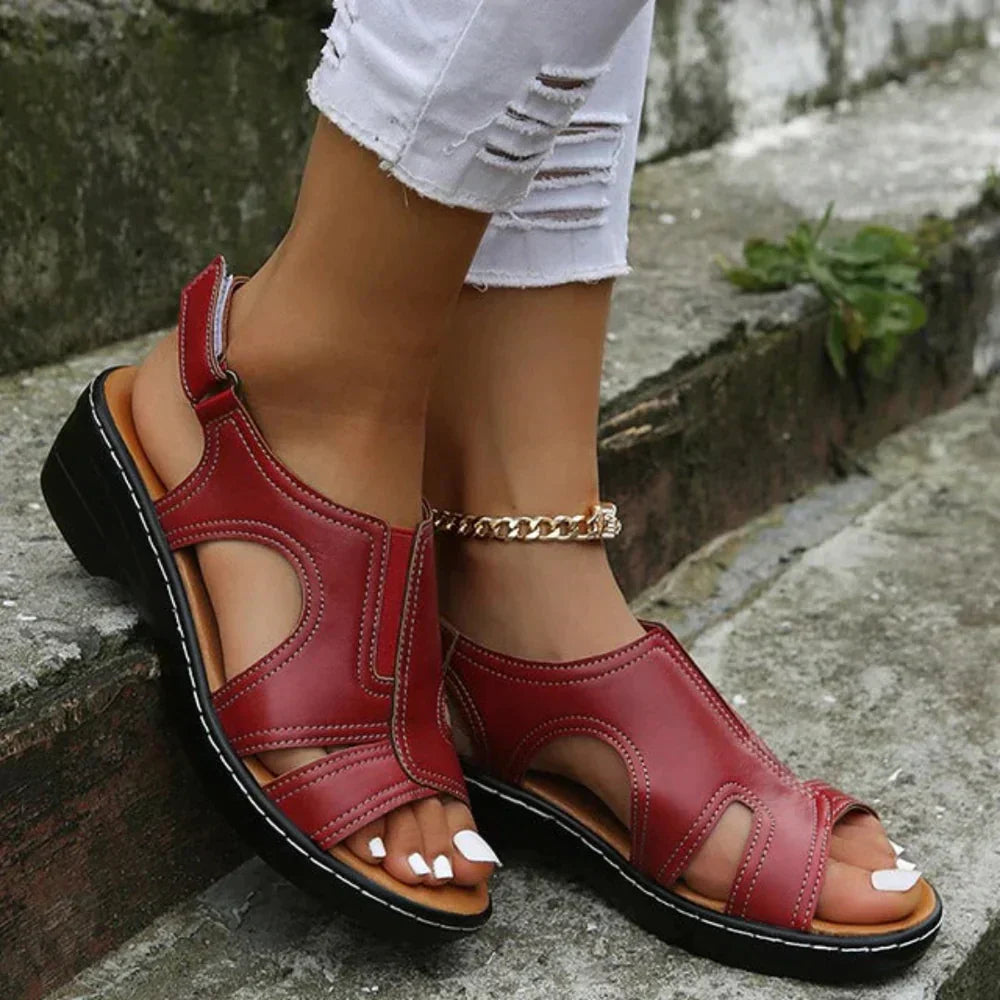 Women's Orthopedic Cutout Wedge Sandals 2
