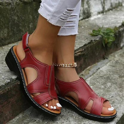 Women's Orthopedic Cutout Wedge Sandals 2
