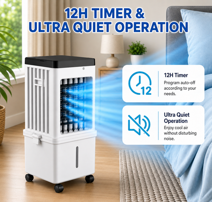 Portable Evaporative Air Cooler with Remote – Instant Cooling