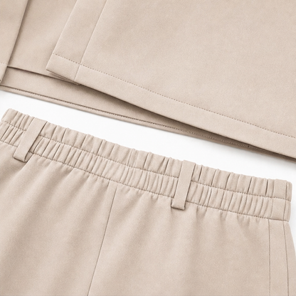 Women's Two-Piece Skirt Set – Cropped Jacket, Pencil Skirt