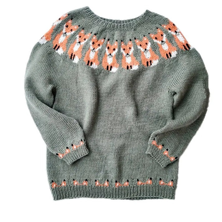 Women's Christmas Sweater – Fair Isle, Wide Crewneck