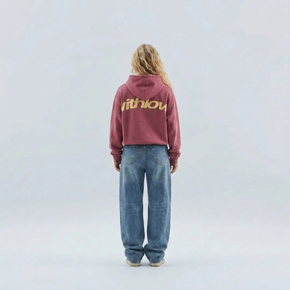 Women's Oversized Hoodie – Graphic Back Print, Fleece