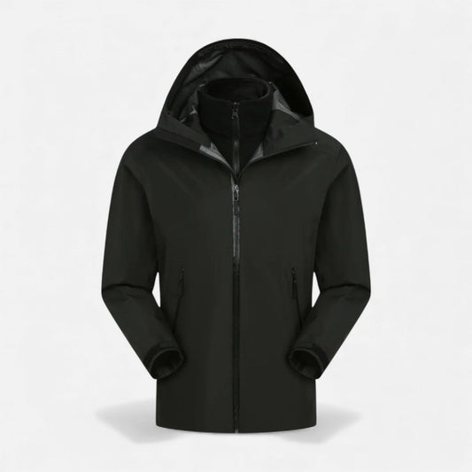 Unisex Hooded Jacket – Water-Resistant, Zip Pockets