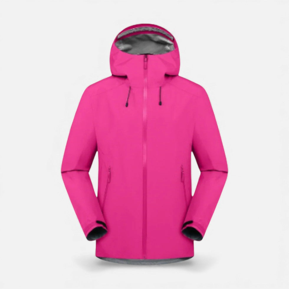Unisex Hooded Water-Resistant Jacket with Zip Pockets