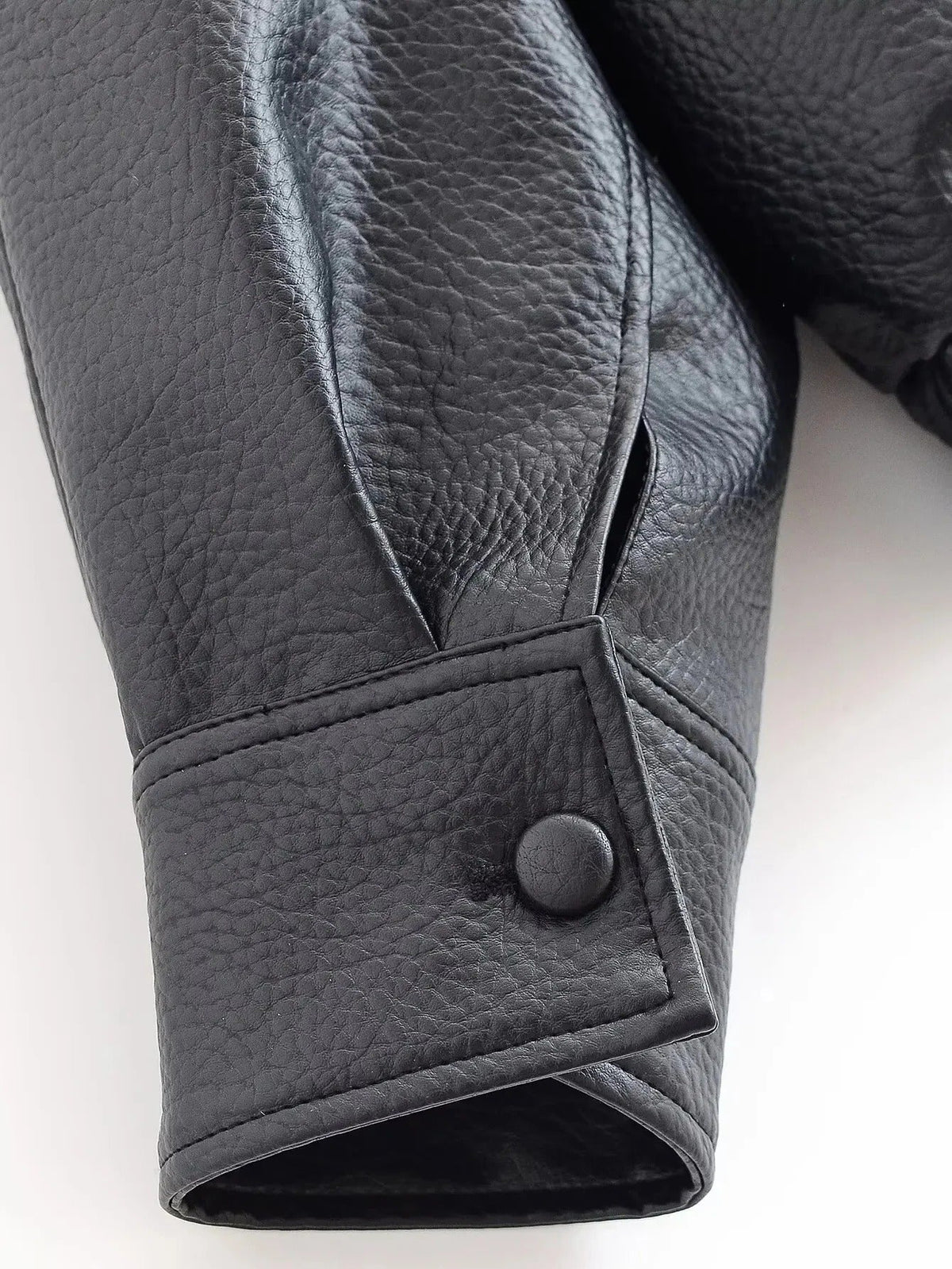 Women's Leather Jacket – Funnel Neck Asymmetric