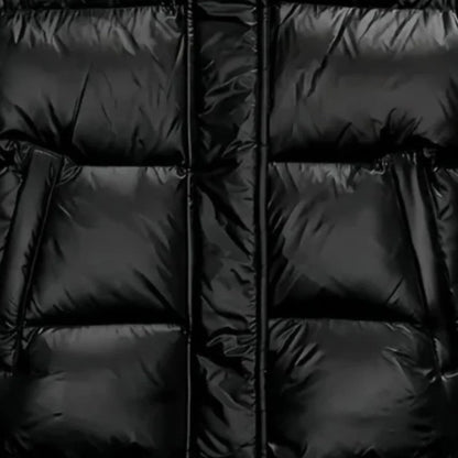 Women's Hooded Glossy Puffer Jacket