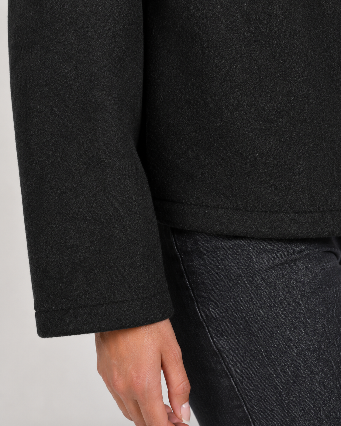 Women's Bomber Jacket – Collared Zip-Up Drop Shoulder