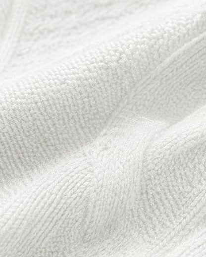 Women's Cable Knit Cardigan – Button Front, Round Neck